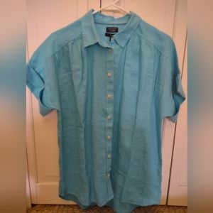 Baird McNutt for J. Crew Irish Linen Top Size S